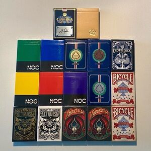 Playing cards collection, NOC, Bicycle, Gold, 17 Packs